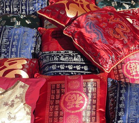 Oriental Chinese Cushion Hire