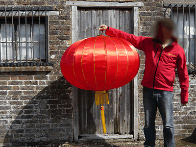 Chinese Red Silk Lanterns for Sale